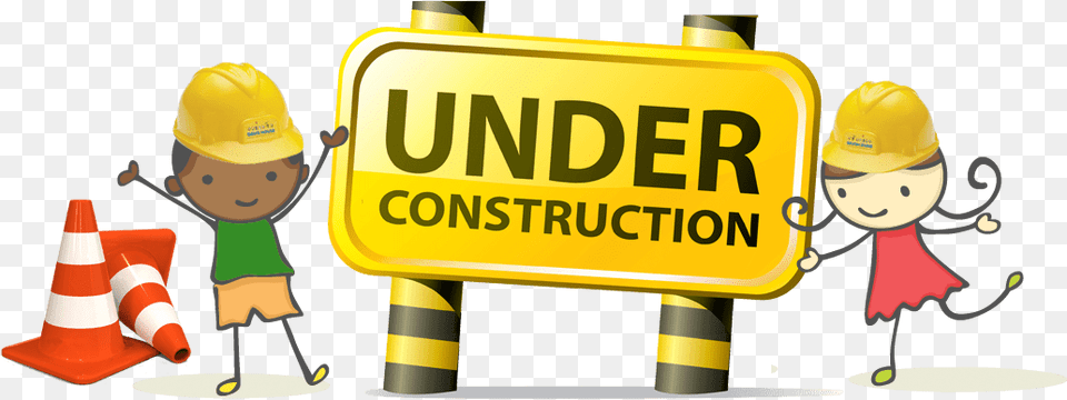 Kids Coming Soon Website Under Construction, Clothing, Hardhat, Helmet, Person Png Image