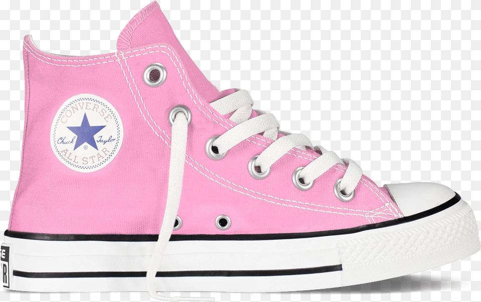 Kids Converse Pink High Top Pink High Top Converse, Clothing, Footwear, Shoe, Sneaker Free Png