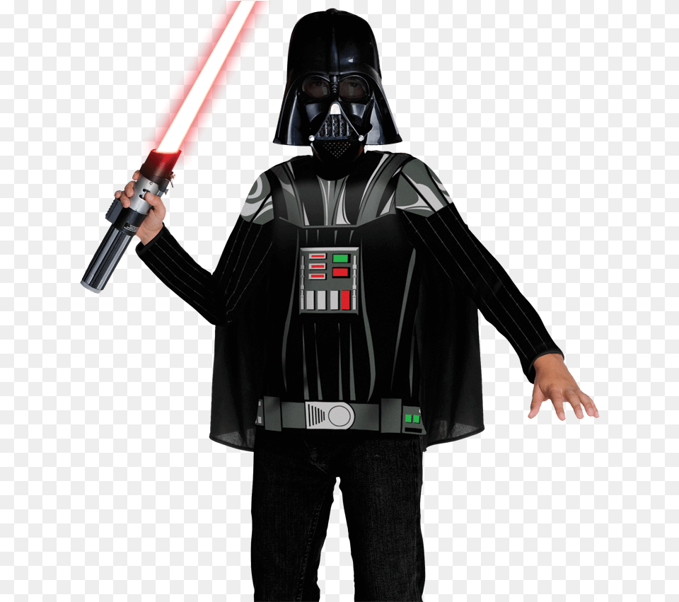 Kids Darth Vader Costume Top And Mask Star Wars Darth Vader Rubies Costumes, Adult, Man, Male, Person Free Png Download