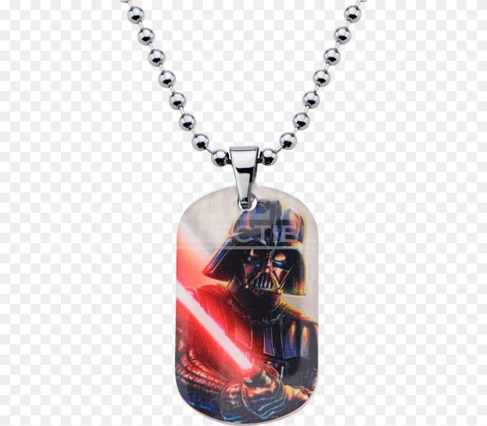 Kids Darth Vader Graphic Dog Tag Necklace, Accessories, Jewelry, Pendant, Adult Free Transparent Png
