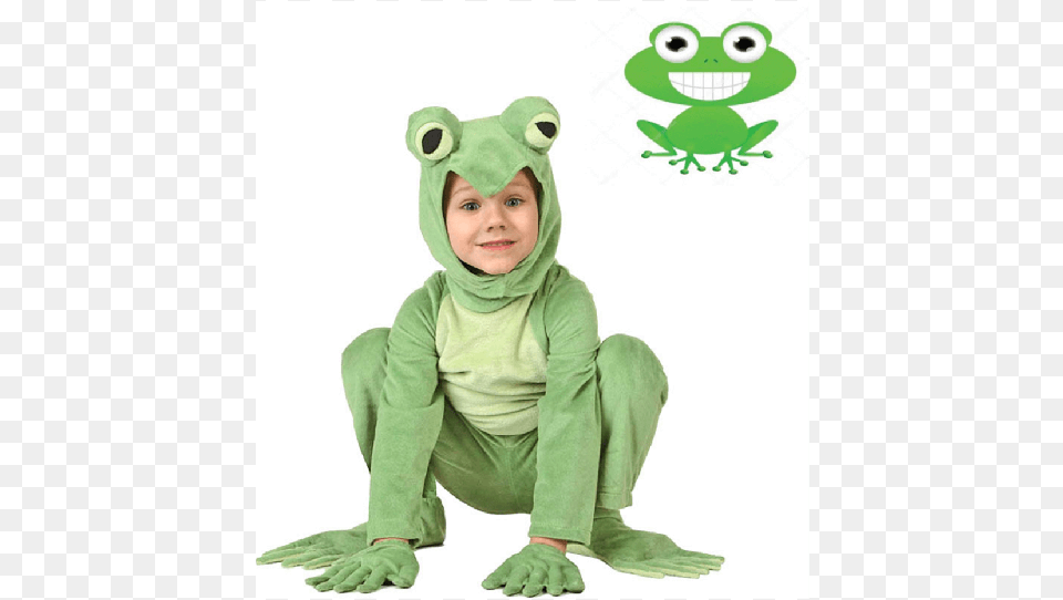 Kids Deluxe Frog Costume Frog Halloween Costume, Baby, Person, Animal, Reptile Free Png Download