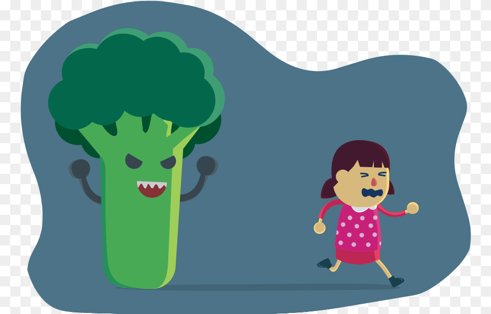 Kids Eat Your Broccoli Broccoli Kids Cartoon, Food, Plant, Produce, Vegetable Free Png Download