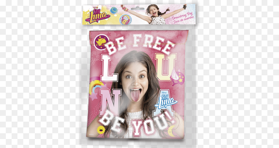 Kids Euroswan Gym Bag 22cm Soy Luna 42 Gr Girl, Portrait, Face, Photography, Person Free Png Download