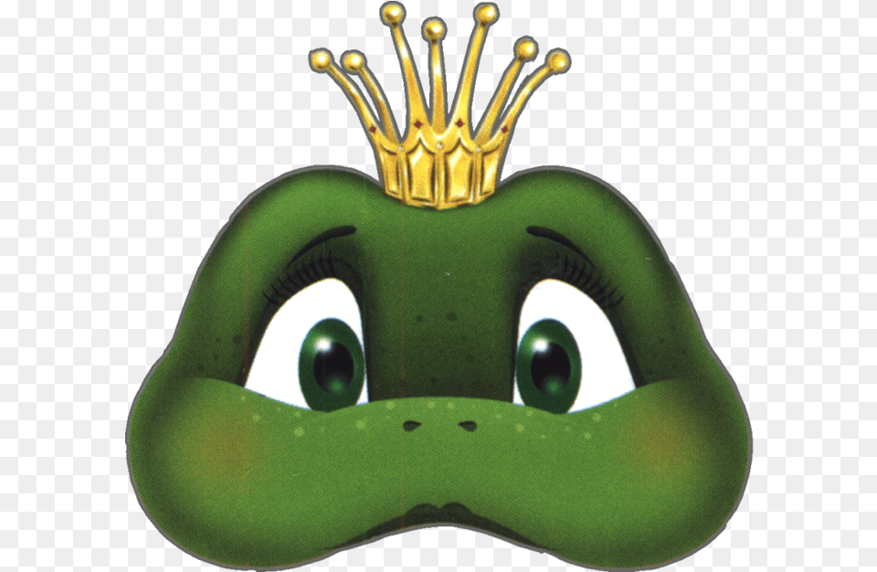 Kids Face Masks Template Animals Prince Frog Crown Prince Frog Mask Template, Green, Accessories, Jewelry, Bag Png