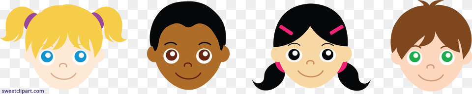 Kids Faces Clipart School Children Clip Art, Face, Head, Person, Baby Png Image