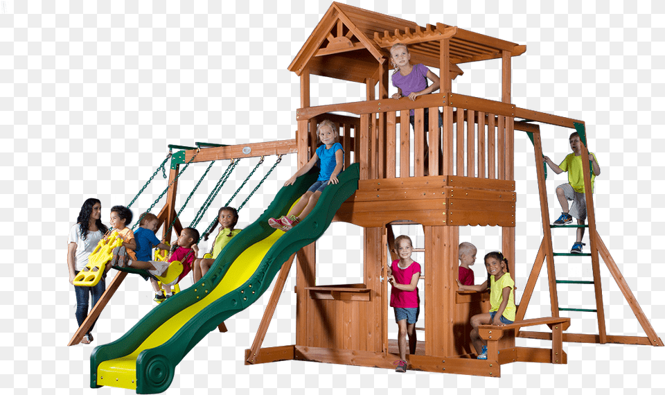 Kids Favorite Backyard Discovery Thunder Ridge All, Play Area, Child, Person, Female Free Png Download