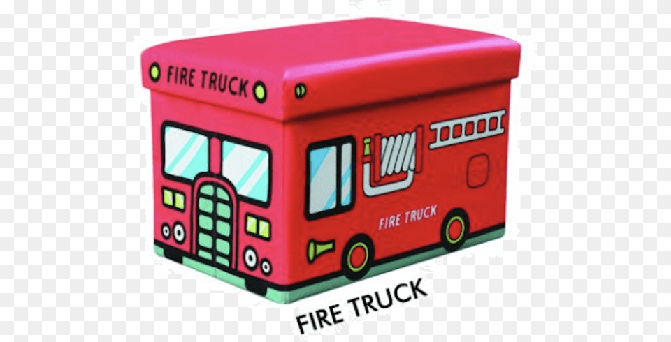Kids Fire Truck Ottoman Firetruck, Bus, Transportation, Vehicle, Mailbox Free Transparent Png
