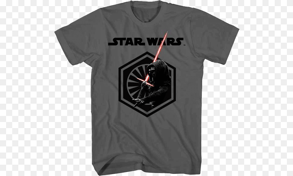 Kids First Order Logo T Shirt Star Wars The Rise Of Skywalker Symbol, Clothing, T-shirt, Adult, Male Free Transparent Png