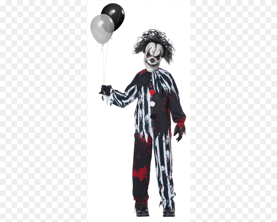 Kids Freakshow Halloween Costume Boy Killer Clown Costumes, Adult, Female, Person, Woman Free Png