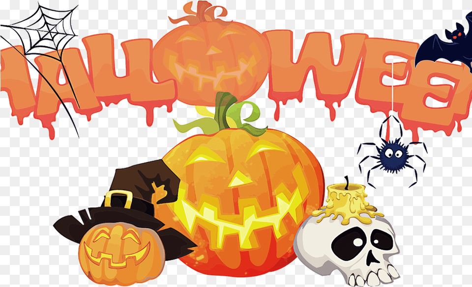 Kids Halloween Party, Festival, Vegetable, Food, Pumpkin Png