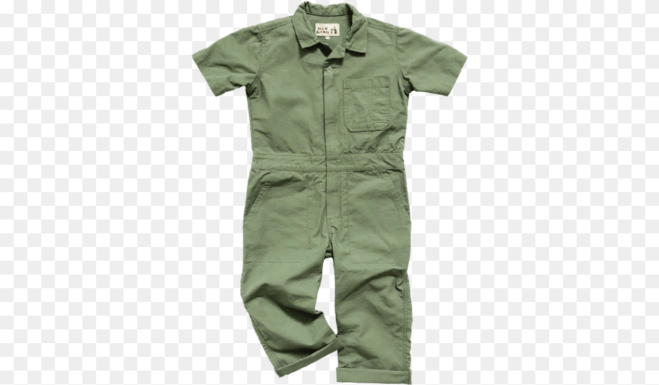 Kids Hey Gang Ripstop Coveralls One Piece Garment, Clothing, Khaki, Person Free Transparent Png