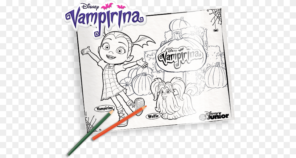 Kids Holiday Club Dstv Disney Vampirina Coloring Book, Art, Drawing, Person, Doodle Free Transparent Png