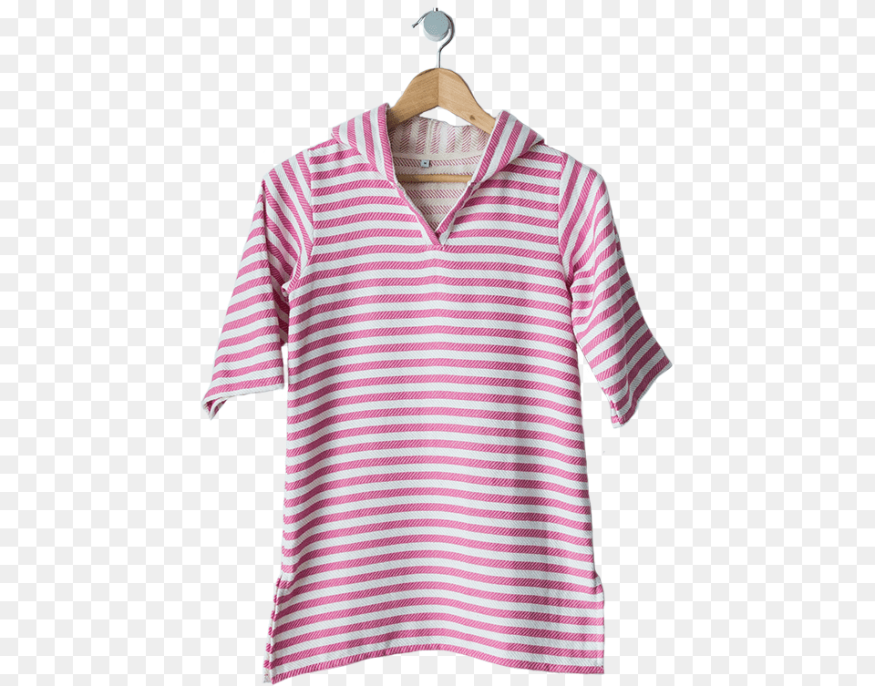 Kids Hooded Towel Hot Pinkwhite Blouse, Clothing, Shirt, T-shirt Free Png