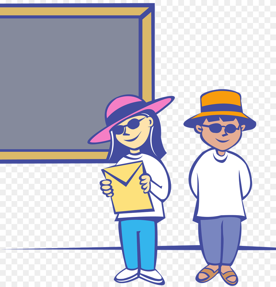 Kids In Front Of A Blackboard Clipart, Person, Boy, Child, Male Free Transparent Png
