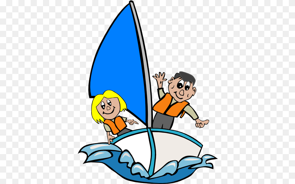 Kids In Sailboat Clip Arts For Web Clip Arts Sailboat With People Clipart, Baby, Book, Publication, Comics Png Image