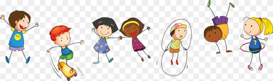 Kids Jumping Kids Jumping Cartoon, Baby, Doll, Person, Toy Free Png Download