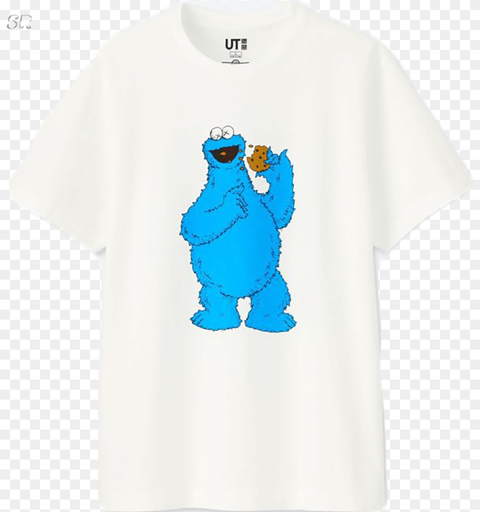 Kids Kaws X Sesame Street T Shirt Kaws X Uniqlo Cookie Monster, Clothing, T-shirt, Animal, Bear Free Png