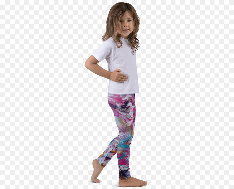 Kids Lifequots Dance Colorful Leggings Children39s Leggings Mock Up, Clothing, Pants, Child, Female Free Transparent Png