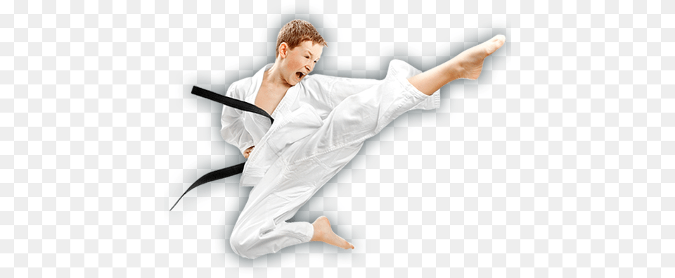 Kids Martial Arts Karate Kid Transparent, Martial Arts, Person, Sport, Adult Free Png Download