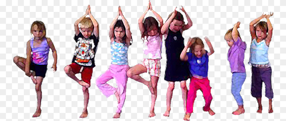 Kids Meditating Yoga, Dancing, Person, Leisure Activities, Female Free Png