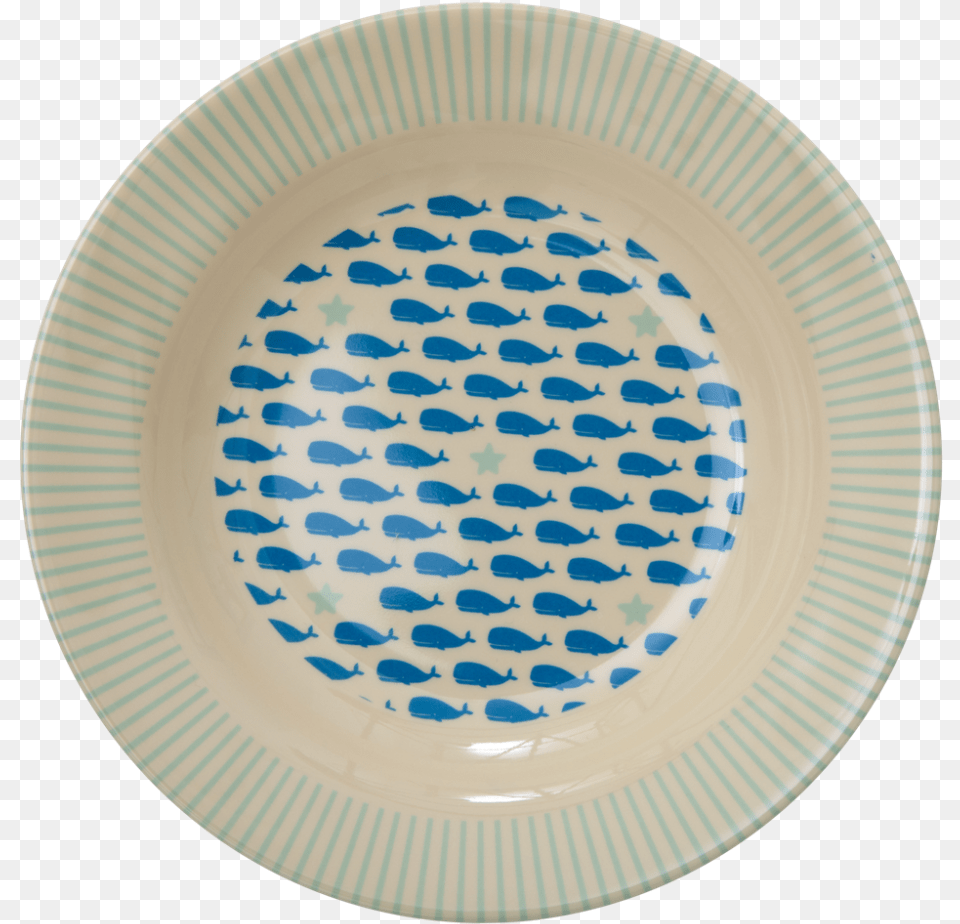 Kids Melamine Bowl Blue Whale Amp Starfish Print Rice Circle, Art, Dish, Food, Meal Free Png