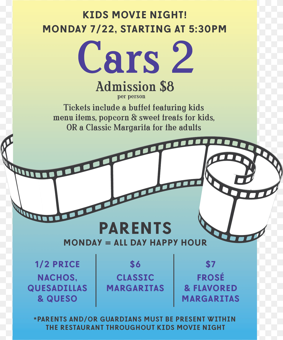 Kids Movie Day Flyer, Advertisement, Poster Png