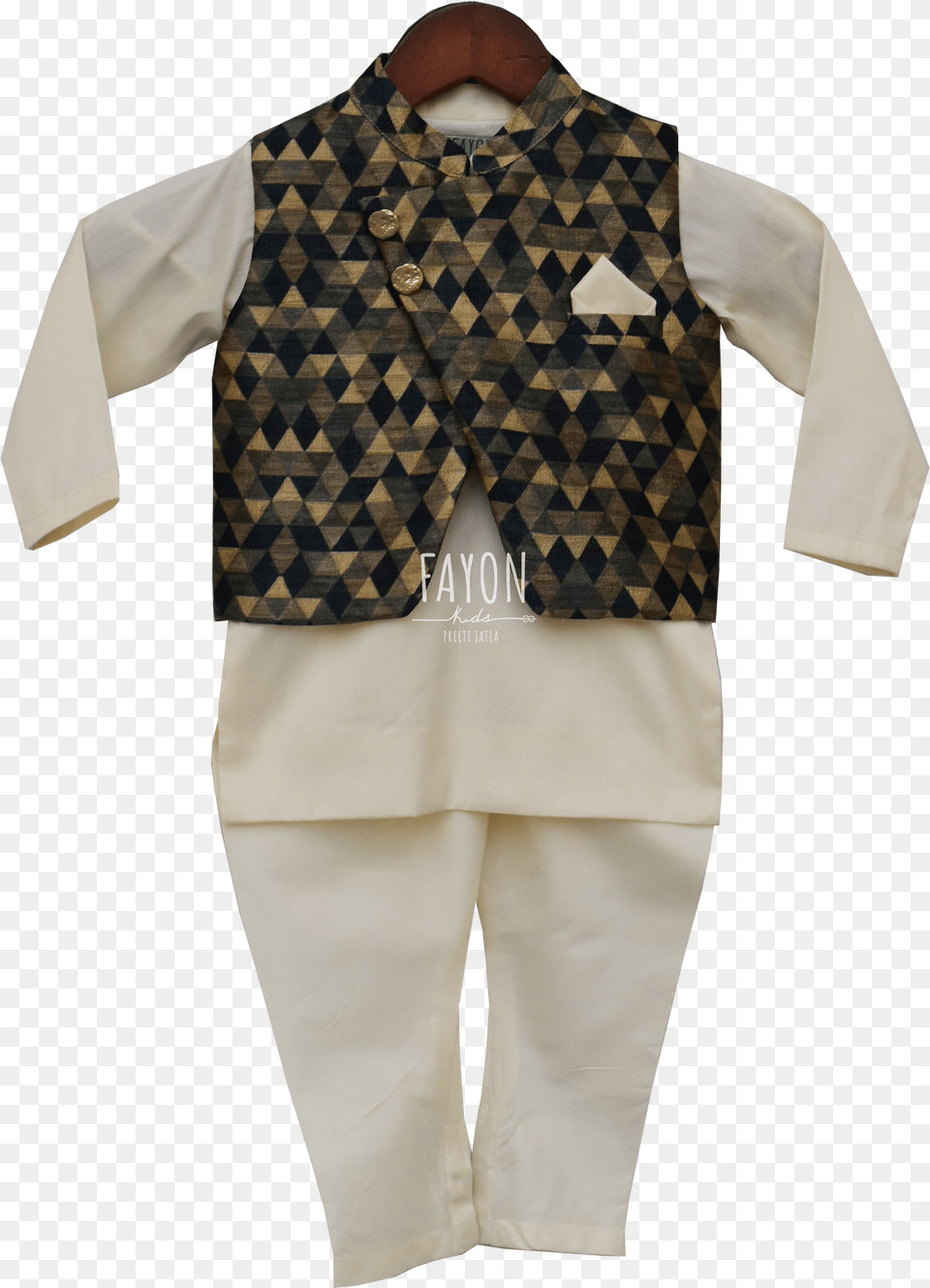 Kids Nehru Jacket Set Pajamas Png