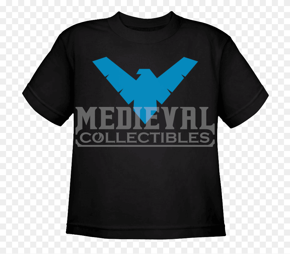 Kids Nightwing Logo T Shirt, Clothing, T-shirt, Long Sleeve, Sleeve Free Transparent Png