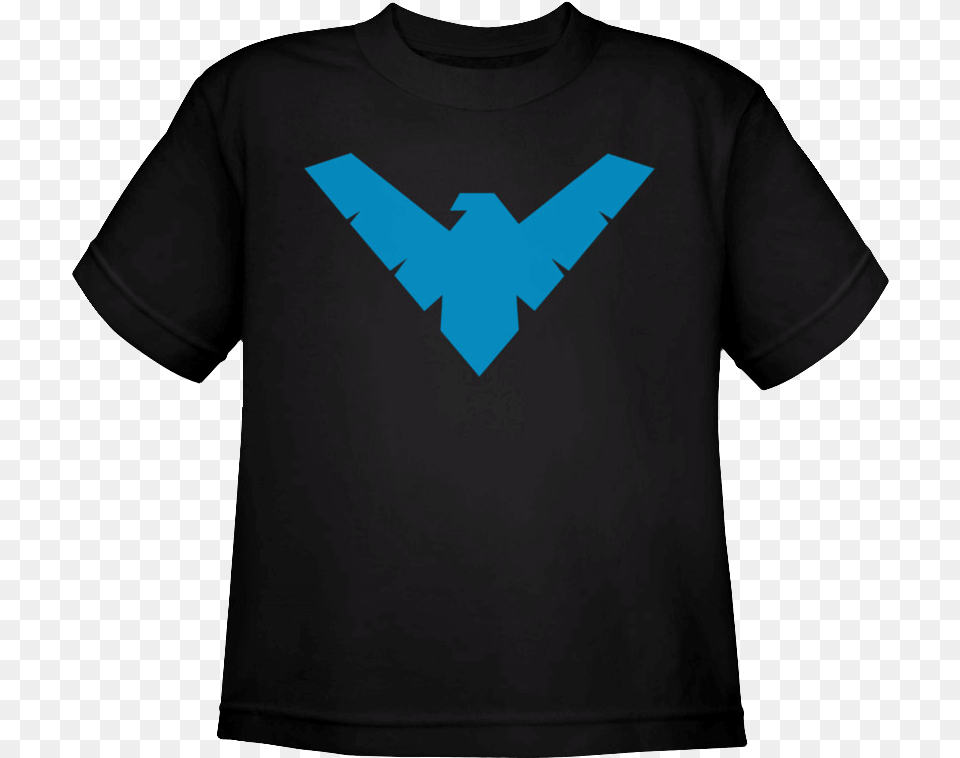 Kids Nightwing Logo T Shirt Nightwing Symbol, Clothing, Long Sleeve, Sleeve, T-shirt Free Png
