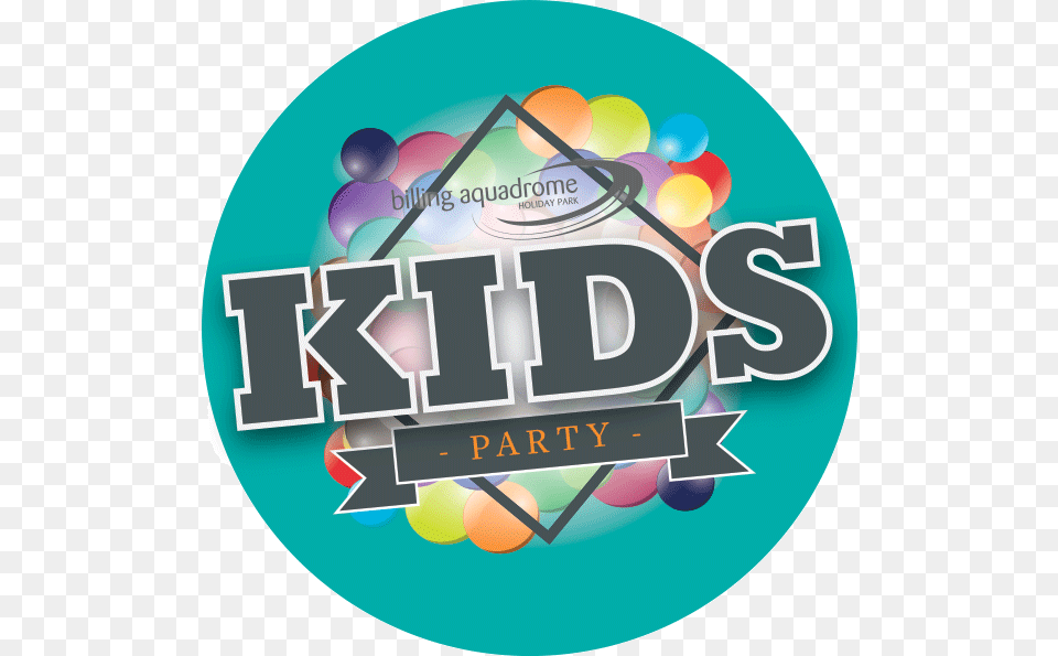 Kids Party Billing Aquadrome, Logo, Balloon, Disk Png