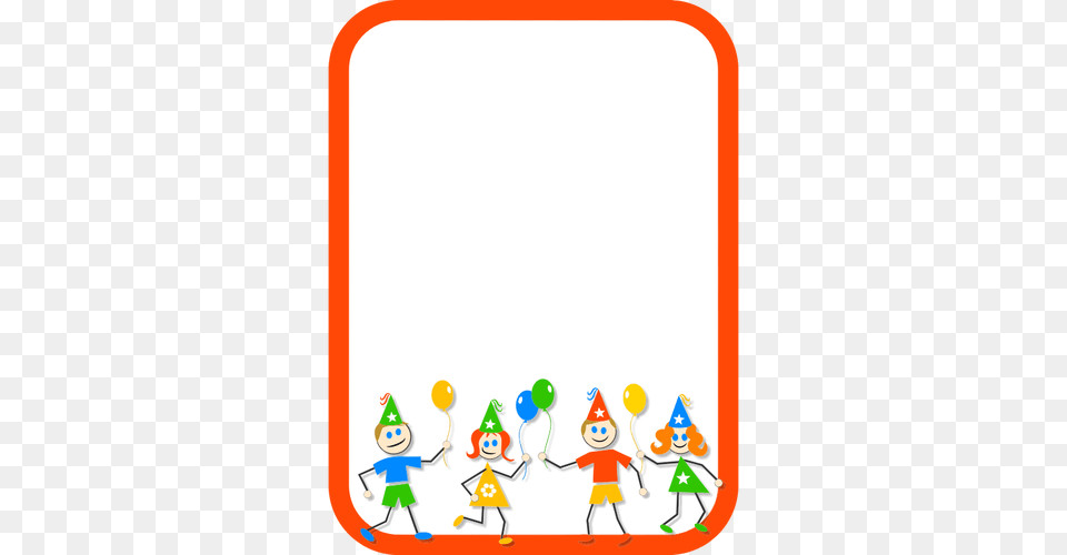 Kids Party Frame, Clothing, Hat, People, Person Free Transparent Png