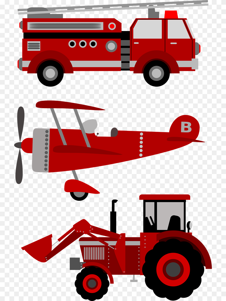 Kids Plane, Vehicle, Transportation, Truck, Fire Truck Free Png