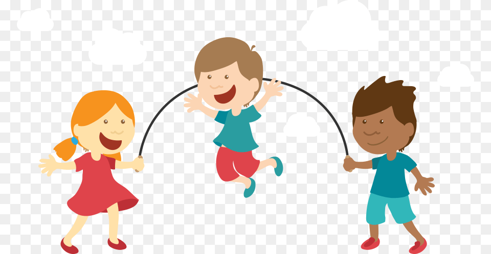 Kids Play Transparent Cartoons Cartoon Images Of Skipping, Baby, Person, Face, Head Free Png Download