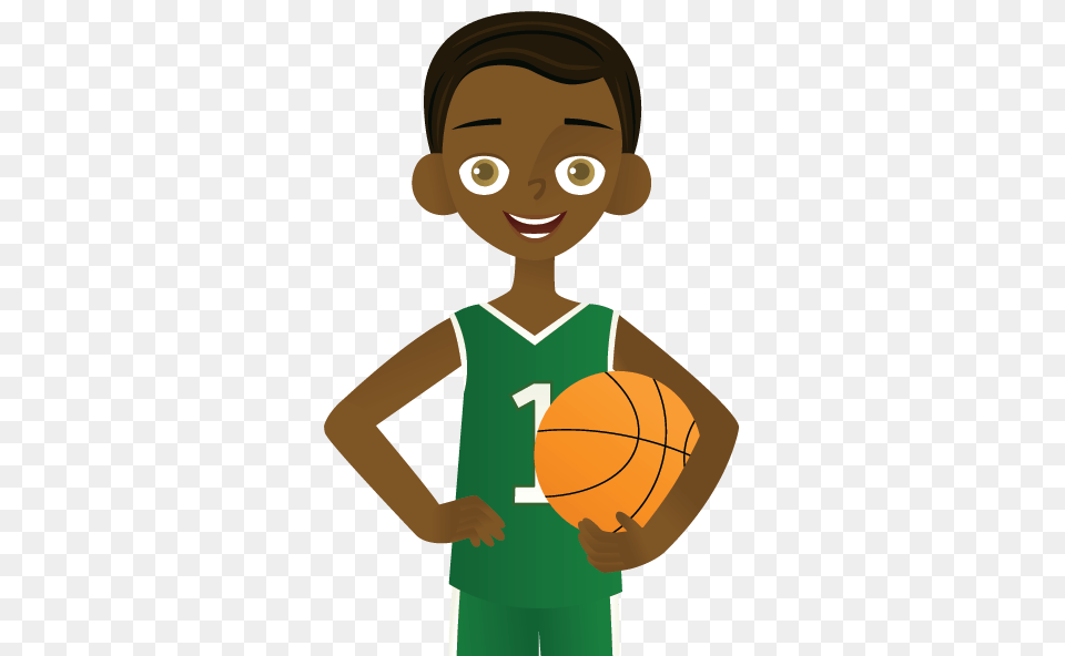 Kids Playing Basketball Clip Art, Person, Face, Head, Ball Free Png Download