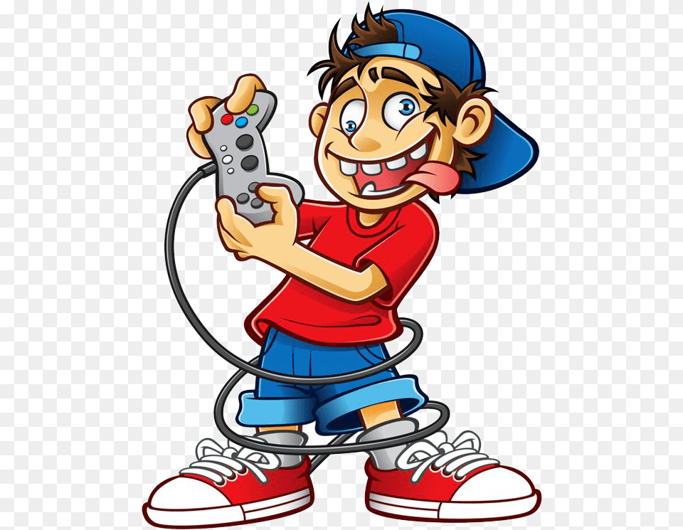 Kids Playing Clip Art Gamer Clipart, Face, Head, Person, Book Free Png Download