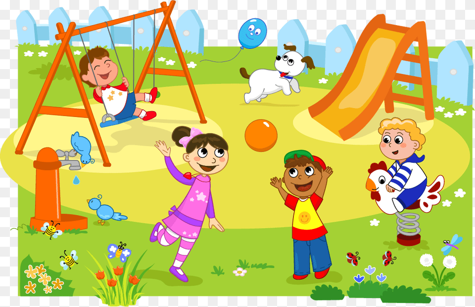 Kids Playing Clipart Safety Rules At Playground, Play Area, Outdoor Play Area, Outdoors, Baby Free Transparent Png
