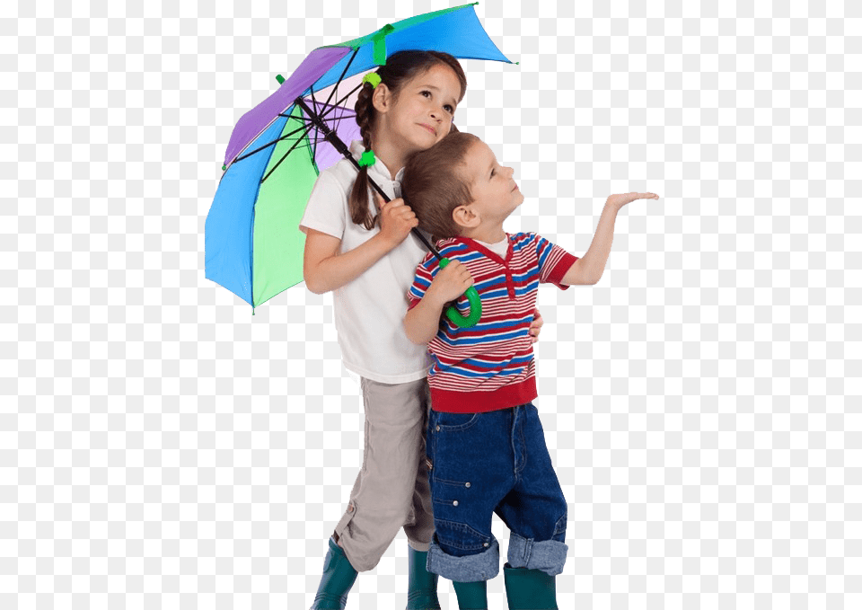 Kids Playing Hd Quality Kids With Umbrella, Pants, Portrait, Photography, Clothing Free Png Download