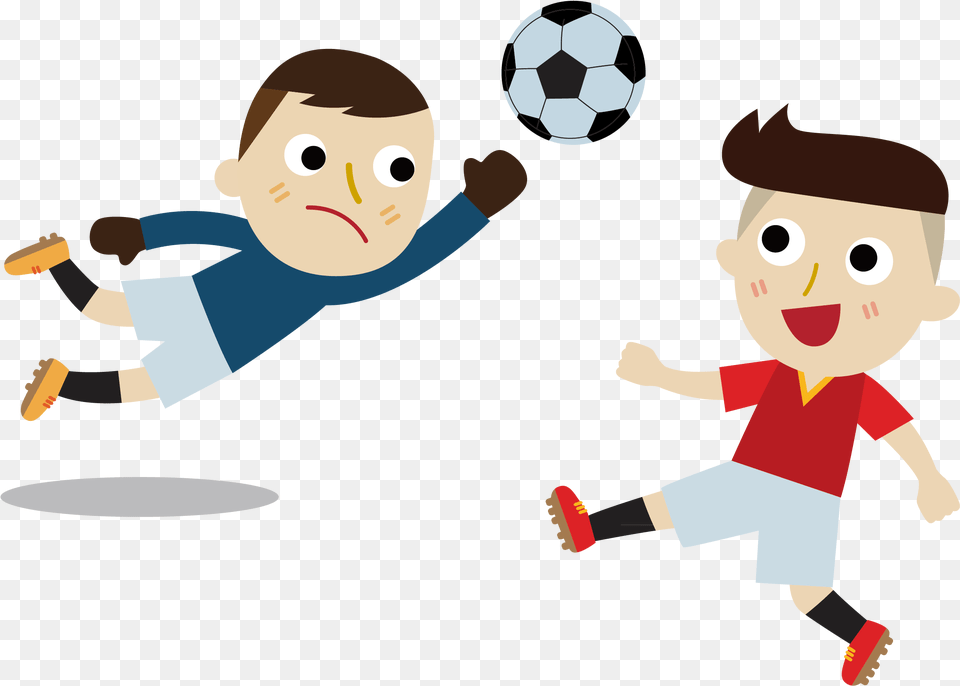 Kids Playing Soccer Animation Boys Playing Football Cartoon, Ball, Soccer Ball, Sport, Baby Png