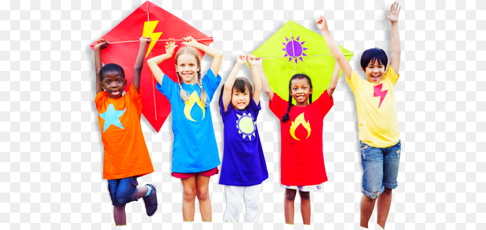 Kids Playing With Kites Congreso De Pediatria Republica Dominicana, Clothing, T-shirt, Boy, Child Free Png Download
