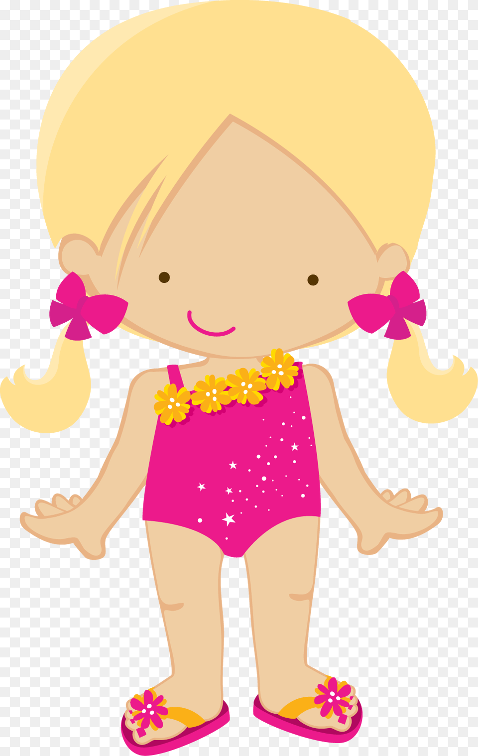 Kids Pool Party Clip Art Dress Up Doll Clipart, Baby, Person, Toy, Flower Free Transparent Png