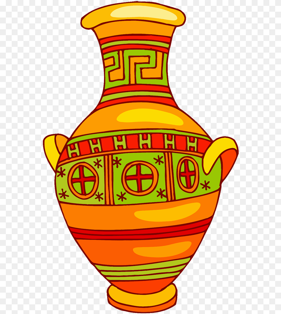 Kids Pottery Clipart, Jar, Vase, Urn, Food Png Image