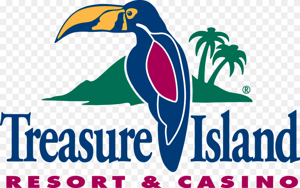 Kids Quest At Treasure Island Resort Casino Treasure Island Resort And Casino Logo, Animal, Beak, Bird, Bear Free Transparent Png