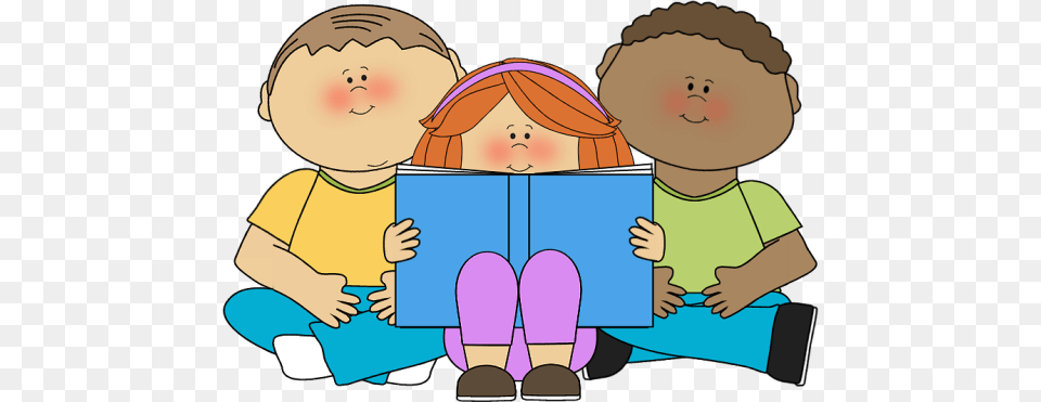 Kids Reading Clipart Book Buddies Clip Art, Person, Baby, Face, Head Png
