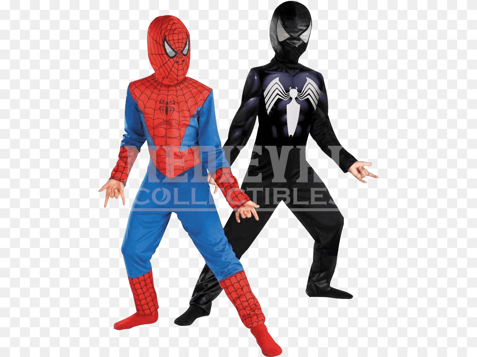Kids Reversible Ultimate Spider Man Costume Fantasia Do Homem Aranha, Clothing, Person, Adult, Male Free Png