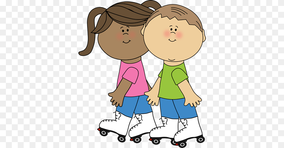 Kids Roller Skating Clip Art, Baby, Person, Face, Head Png Image