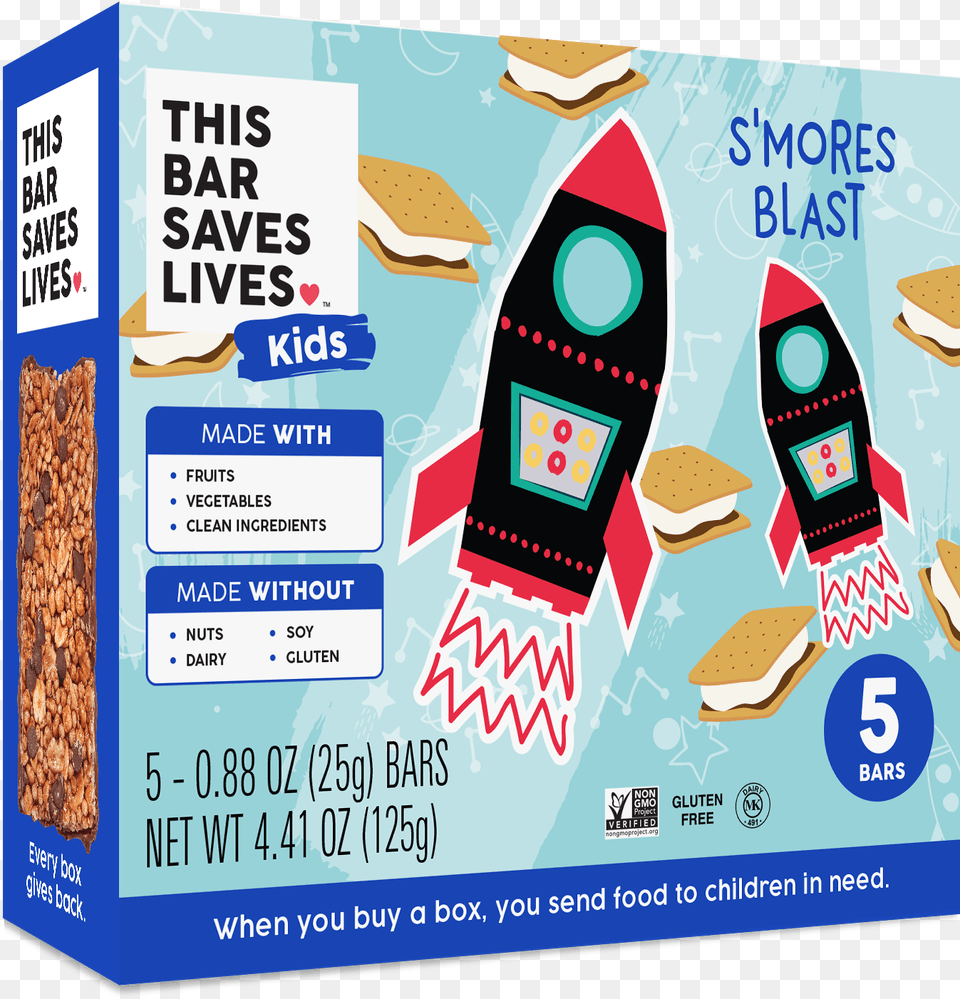 Kids S Mores Blast Bars Saves Lives Kids Bars, Advertisement, Poster, Food, Snack Free Png Download