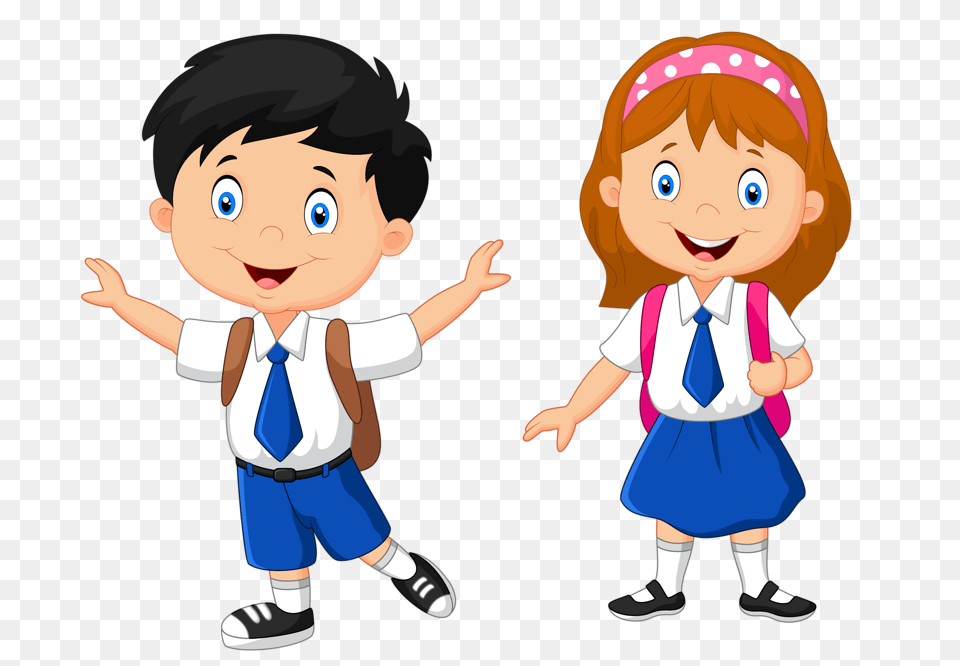 Kids School School Clipart And Student, Book, Comics, Publication, Baby Png