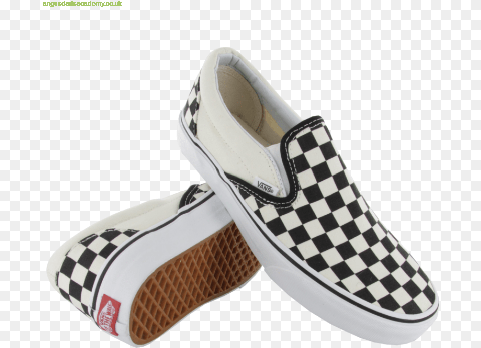Kids Shoes 2016 Vans Classic Slip On Shoes Black White Vans Shoes Checkerboard Slip On Blackoff White Check, Clothing, Footwear, Shoe, Sneaker Free Transparent Png