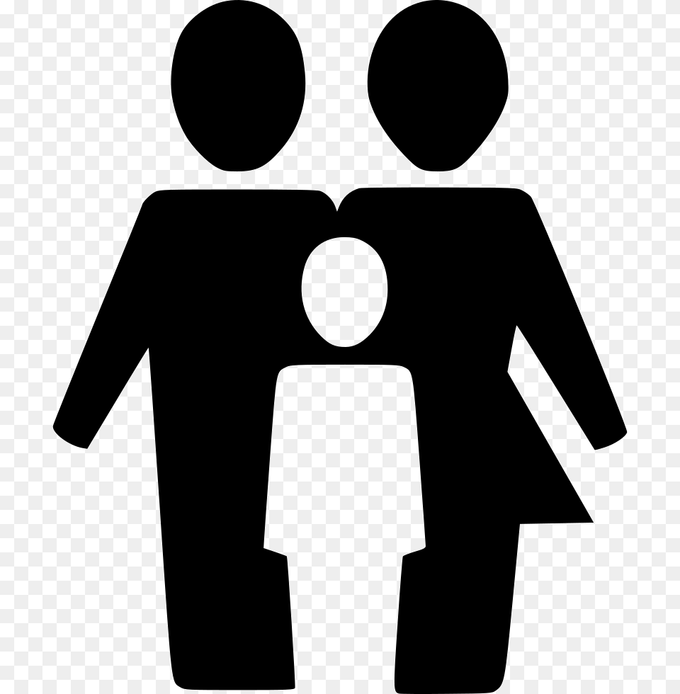Kids Siblings Couple Brother And Sister Icon, Stencil, Silhouette Png