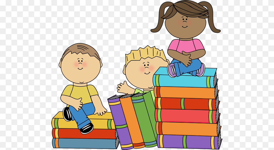 Kids Sitting On Books Children Literature, Baby, Person, Face, Head Png